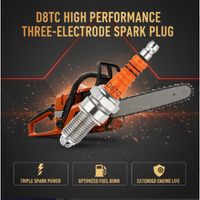 🔥BUY 1 GET 1 FREE🏍️🔩D8TC High Performance Three-Electrode Spark Plug