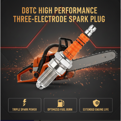🔥BUY 1 GET 1 FREE🏍️🔩D8TC High Performance Three-Electrode Spark Plug