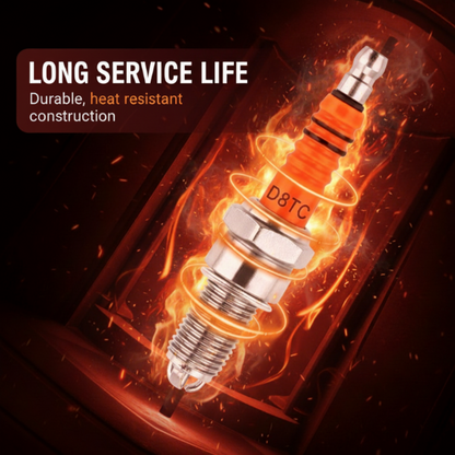 🔥BUY 1 GET 1 FREE🏍️🔩D8TC High Performance Three-Electrode Spark Plug