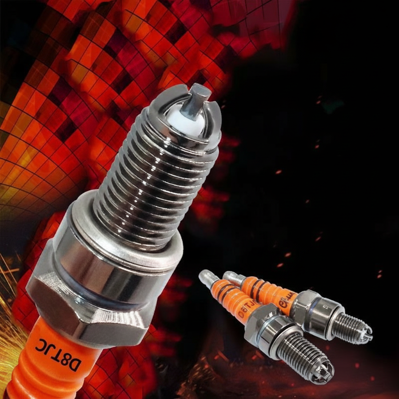 🔥BUY 1 GET 1 FREE🏍️🔩D8TC High Performance Three-Electrode Spark Plug