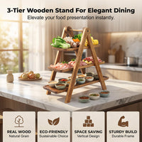 🔥49% OFF🔥3-Tier Wooden Serving Tray