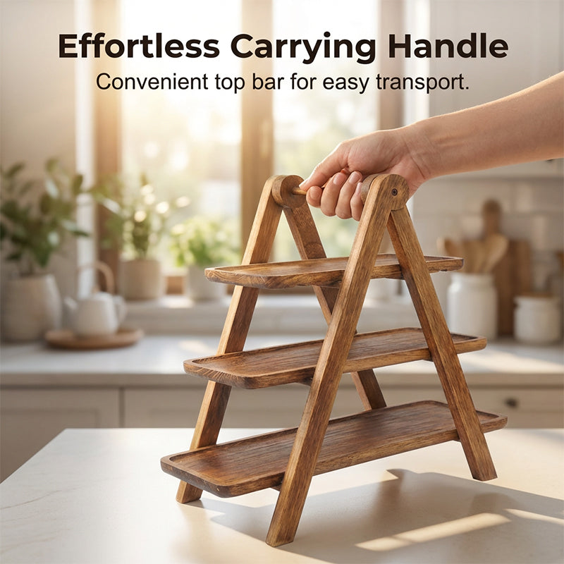 🔥49% OFF🔥3-Tier Wooden Serving Tray
