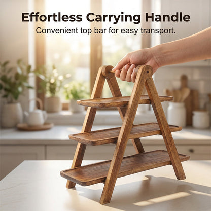 🔥49% OFF🔥3-Tier Wooden Serving Tray