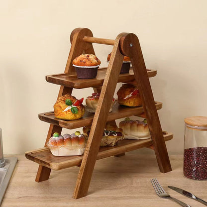 🔥49% OFF🔥3-Tier Wooden Serving Tray