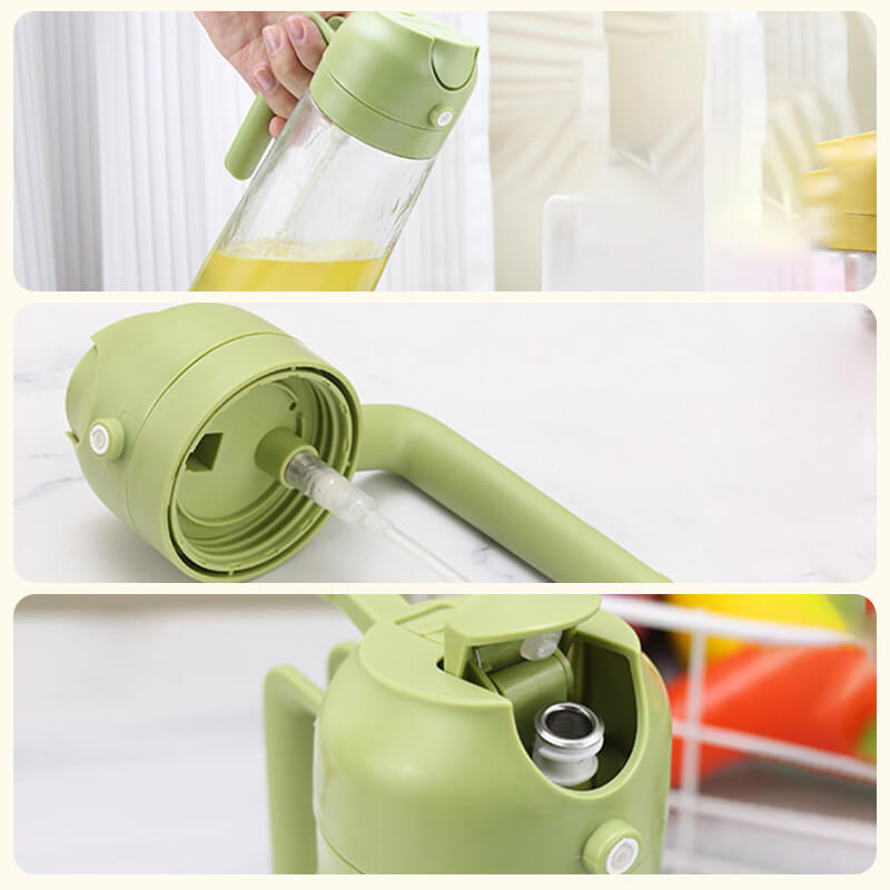 🎁HOT SALE💕2 in 1 Glass Oil Sprayer & Dispenser
