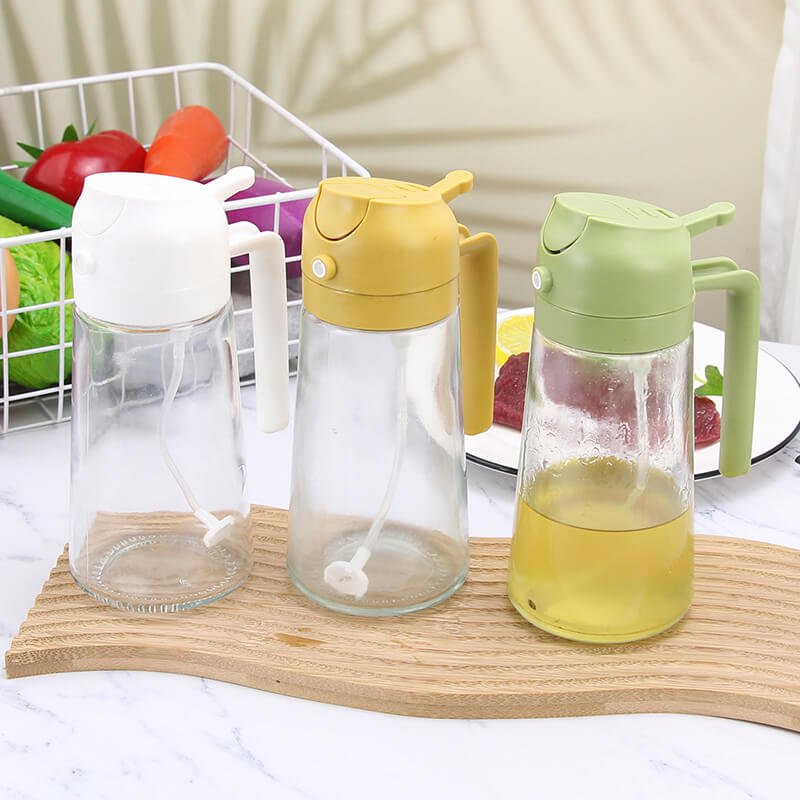 🎁HOT SALE💕2 in 1 Glass Oil Sprayer & Dispenser