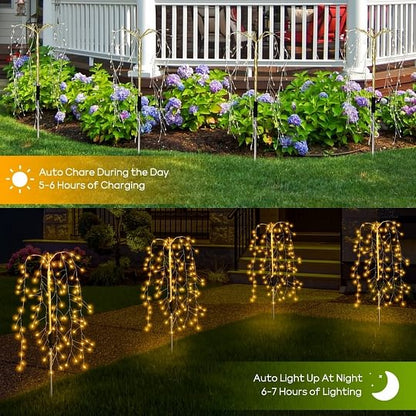 🌈 LIMITED-TIME 49% OFF! ✨ Solar Garden Lights Outdoor Decor – 100 LEDs, IP55 Waterproof, Easy Install 🌙