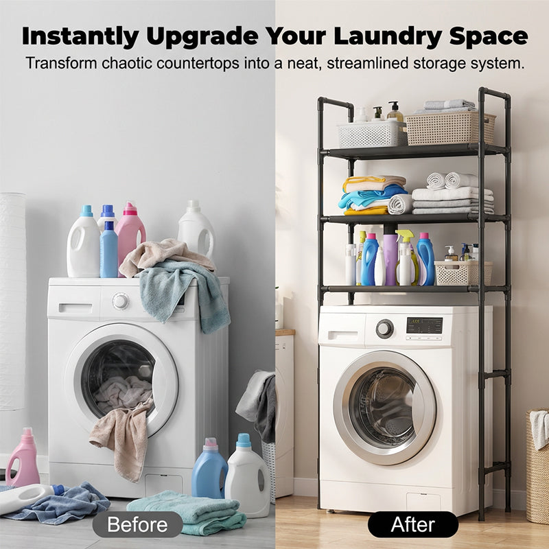 💖Special 49% off🧴No-Drill Bathroom & Laundry Organizer Shelf