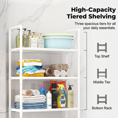 💖Special 49% off🧴No-Drill Bathroom & Laundry Organizer Shelf