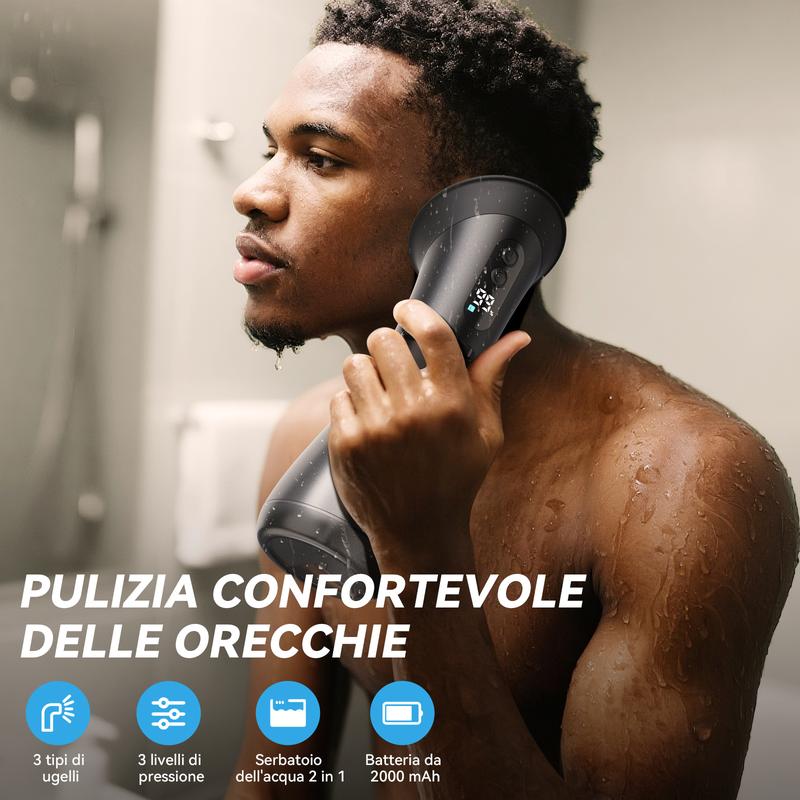 🔥HOT SALE⚡Wireless ear washer ✨ Adjustable pressure, with LED screen, one-button rinse, clean and comfortable 🌊