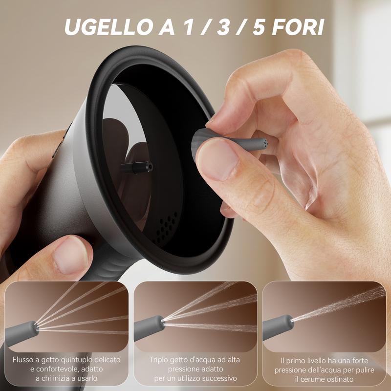 🔥HOT SALE⚡Wireless ear washer ✨ Adjustable pressure, with LED screen, one-button rinse, clean and comfortable 🌊