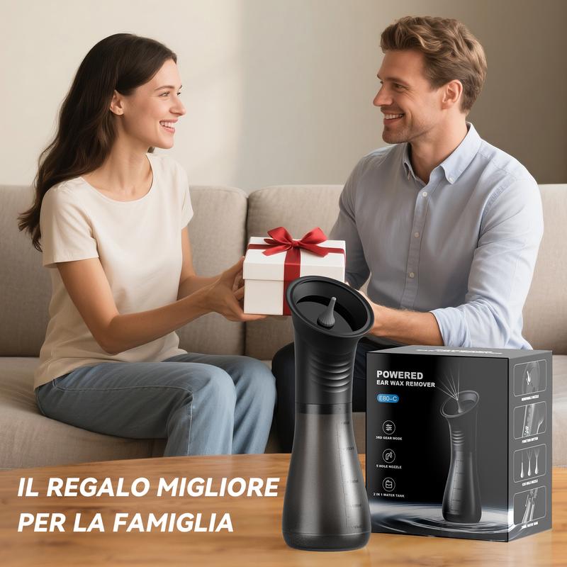 🔥HOT SALE⚡Wireless ear washer ✨ Adjustable pressure, with LED screen, one-button rinse, clean and comfortable 🌊