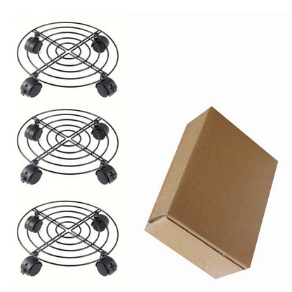 🔥Hot Sale🌿✨Heavy-Duty Metal Plant Caddy with Wheels