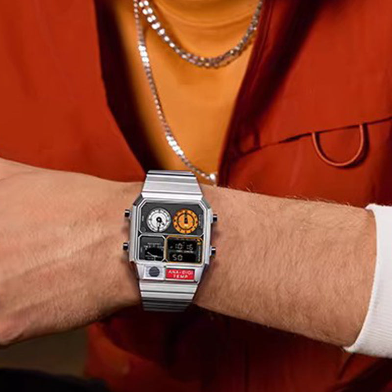 ✈️Free Shipping⌚✨Men’s Multi-Functional Retro Digital Watch