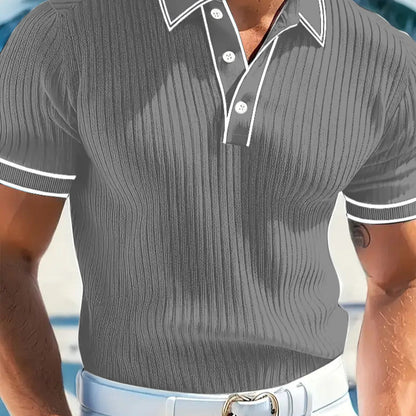 👕 49% OFF NOW! 🌞 Summer Casual Short Sleeve Polo Shirt – Breathable Fabric, Classic Fit & Perfect for Daily Wear 🏠