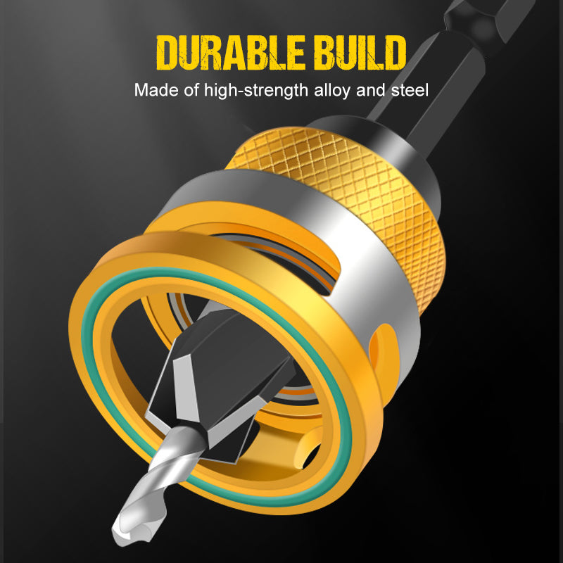 📢📢49% OFF !!!⏰4PCS Wood Countersink Drill Bit Set with Depth Stop