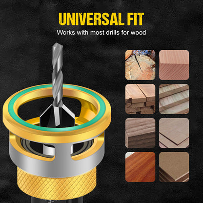📢📢49% OFF !!!⏰4PCS Wood Countersink Drill Bit Set with Depth Stop
