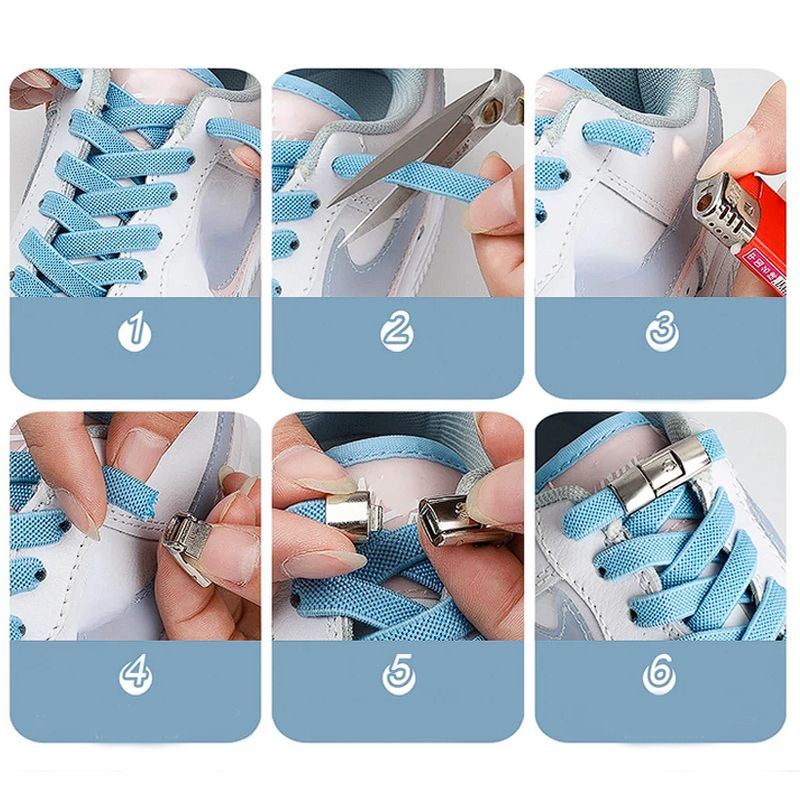 💖Buy 1 Get 1 Free👟No Tie Lazy Elastic Shoelaces✨