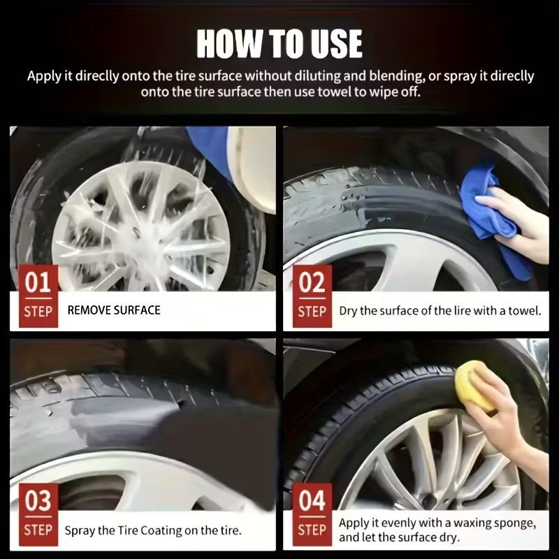 🚗LAST DAY BUY 1 GET 1 FREE! ✨ Car Tire & Plastic Trim Renewal Paste – Restores Shine, Prevents Cracking & Easy Application