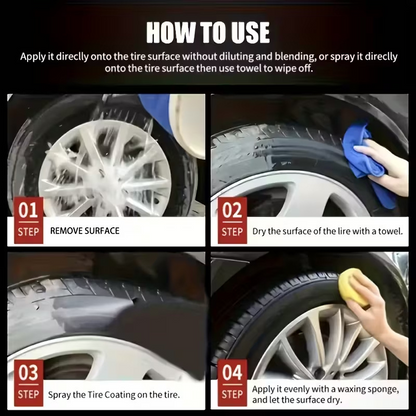 🚗LAST DAY BUY 1 GET 1 FREE! ✨ Car Tire & Plastic Trim Renewal Paste – Restores Shine, Prevents Cracking & Easy Application