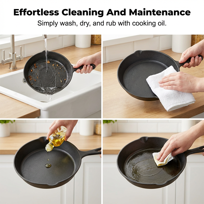 ⏳Limited-time 49% off⏰Non-Stick Cast Iron Frying Pan🍳🥘🍲
