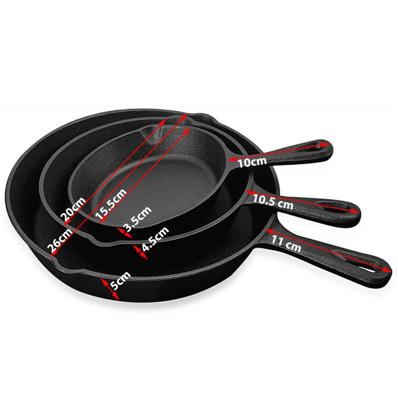 ⏳Limited-time 49% off⏰Non-Stick Cast Iron Frying Pan🍳🥘🍲