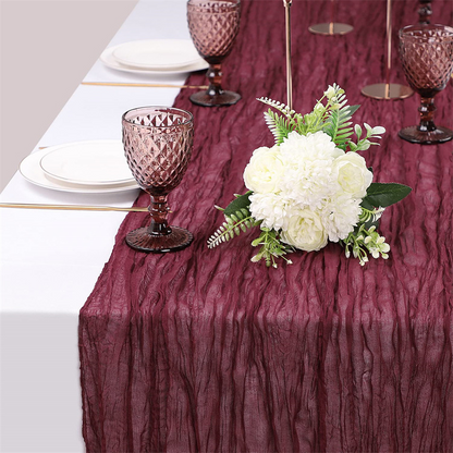 ⏰Limited-time offer✨ Bohemian pleated gauze tablecloth | Lightweight and drapey, creating a romantic dining table in an instant!