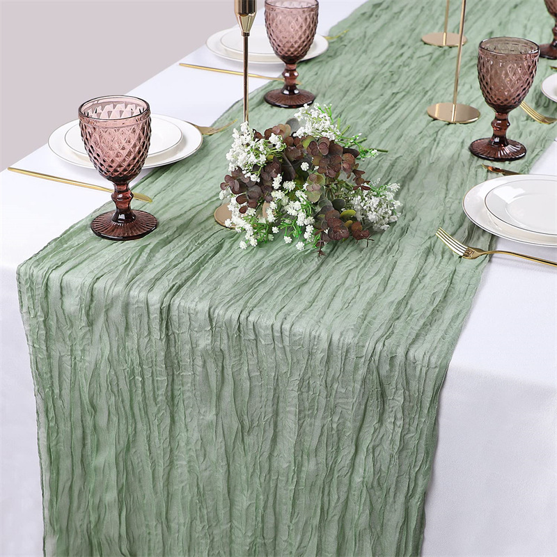 ⏰Limited-time offer✨ Bohemian pleated gauze tablecloth | Lightweight and drapey, creating a romantic dining table in an instant!