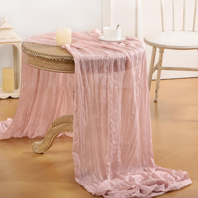⏰Limited-time offer✨ Bohemian pleated gauze tablecloth | Lightweight and drapey, creating a romantic dining table in an instant!