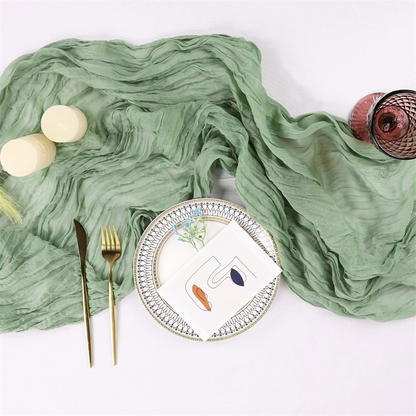 ⏰Limited-time offer✨ Bohemian pleated gauze tablecloth | Lightweight and drapey, creating a romantic dining table in an instant!