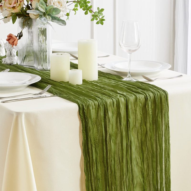 ⏰Limited-time offer✨ Bohemian pleated gauze tablecloth | Lightweight and drapey, creating a romantic dining table in an instant!