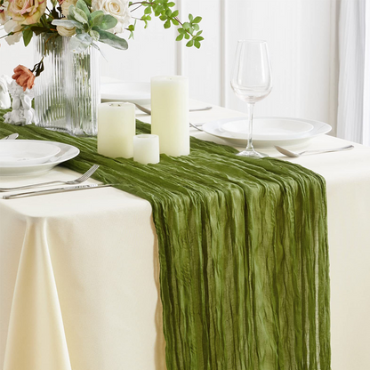 ⏰Limited-time offer✨ Bohemian pleated gauze tablecloth | Lightweight and drapey, creating a romantic dining table in an instant!