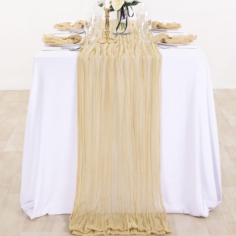 ⏰Limited-time offer✨ Bohemian pleated gauze tablecloth | Lightweight and drapey, creating a romantic dining table in an instant!