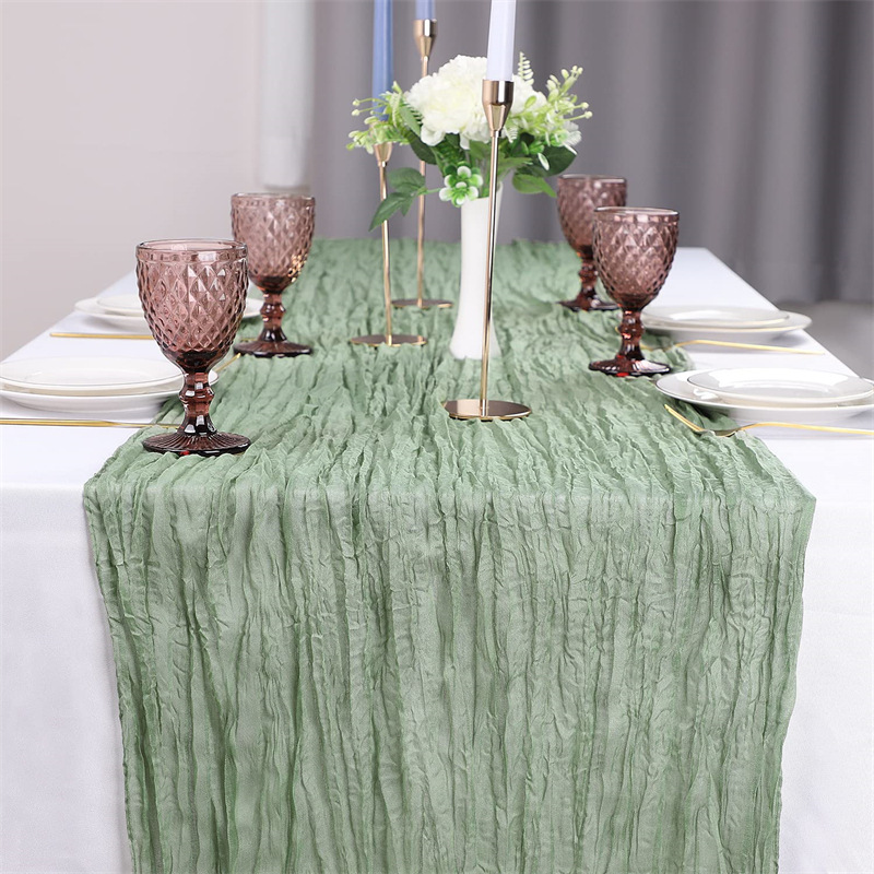 ⏰Limited-time offer✨ Bohemian pleated gauze tablecloth | Lightweight and drapey, creating a romantic dining table in an instant!