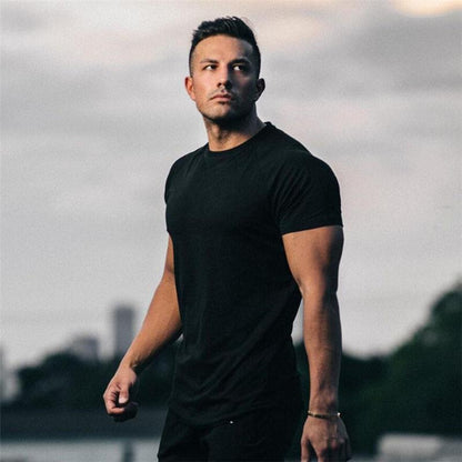 💥HOT SALE🏃Muscle Men Gentlemen Breathable Fitness T-shirt