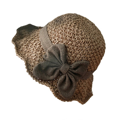 🧢 49% OFF NOW! 🌞 Elegant Woven Straw Sun Hat with Bow – Breathable, Foldable & Perfect for Beach & Travel 👒