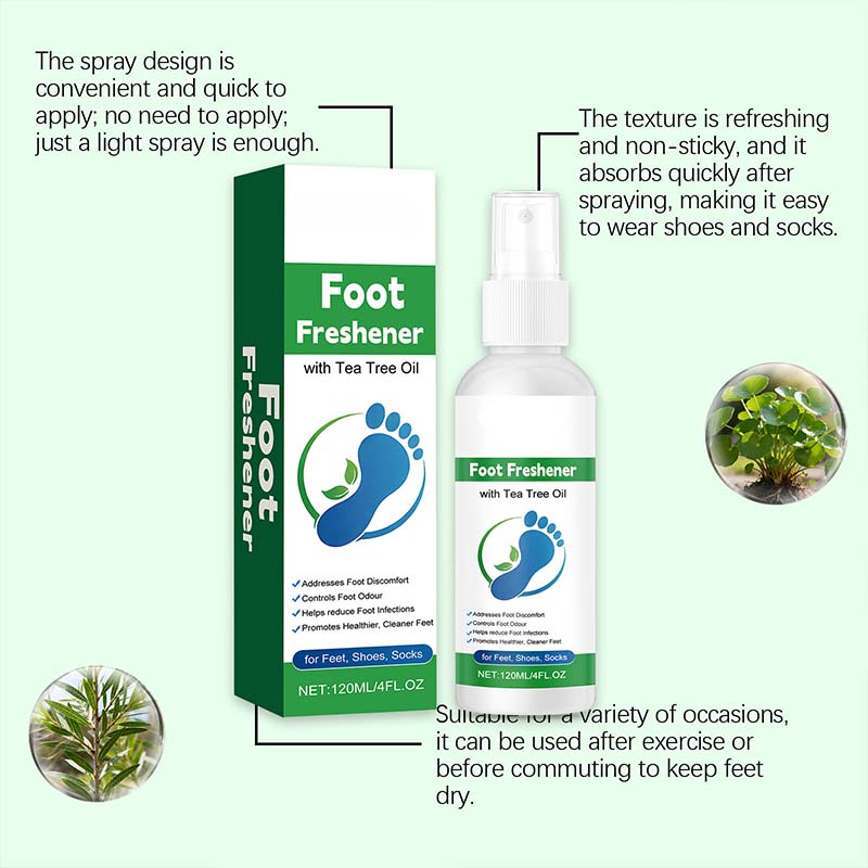 🦶 BUY 2 GET 1 FREE! 💧 Deodorizing & Moisturizing Foot Spray – Eliminates odor, hydrates dry skin & keeps feet fresh all day ✨
