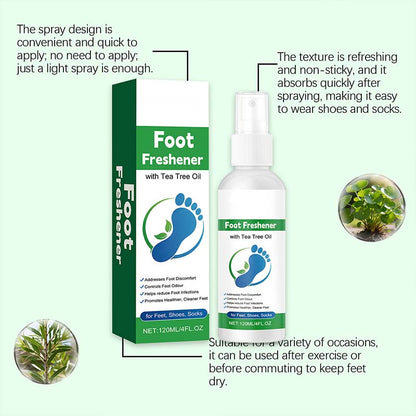 🦶 BUY 2 GET 1 FREE! 💧 Deodorizing & Moisturizing Foot Spray – Eliminates odor, hydrates dry skin & keeps feet fresh all day ✨