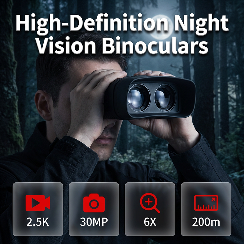 ✅ Limited time 49% OFF + Free Shipping 🚚✨Digital Night Vision Binoculars with HD Photo & Video Recording