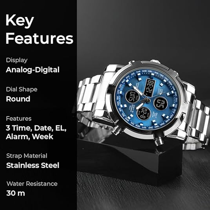 🎁New arrival 49% OFF💥 Men's Waterproof Military Analog-Digital Watches