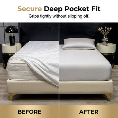 📢📢49% OFF!! & FREE SHIPPING ⏰Premium Cooling Fitted Sheet Set