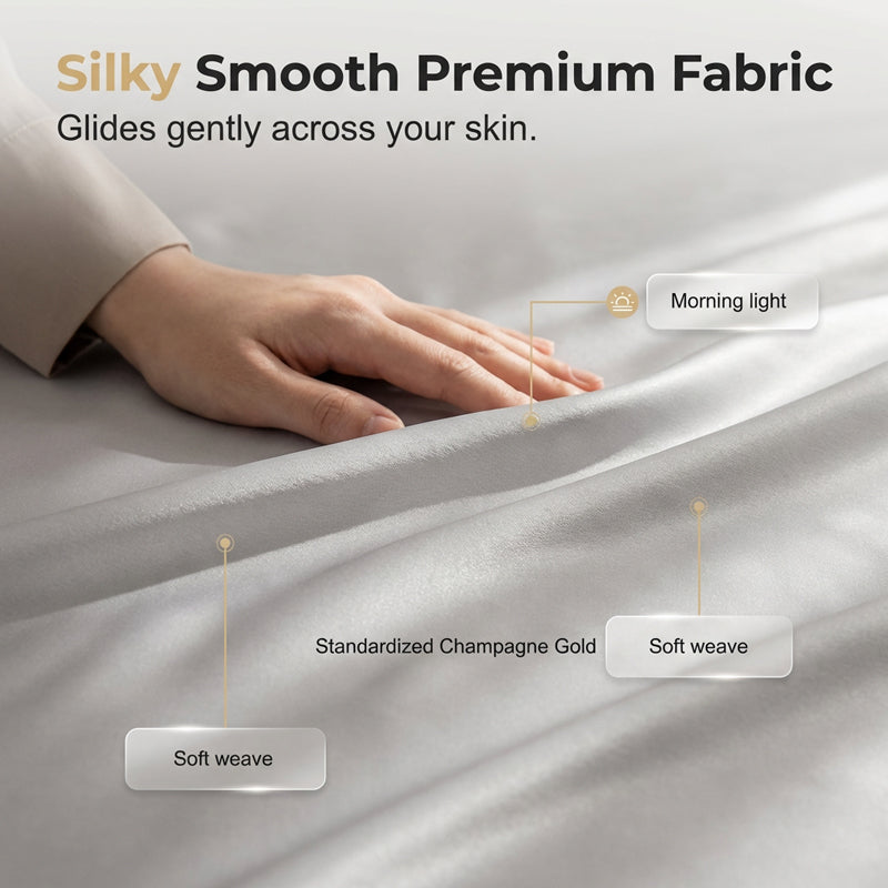 📢📢49% OFF!! & FREE SHIPPING ⏰Premium Cooling Fitted Sheet Set