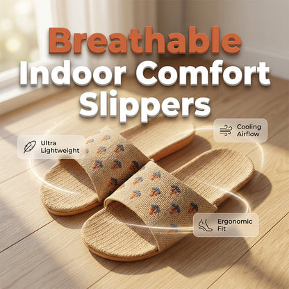 🔥49% OFF🏡✨Lightweight All-weather Linen Slippers With Thick Soles