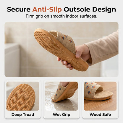 🔥49% OFF🏡✨Lightweight All-weather Linen Slippers With Thick Soles