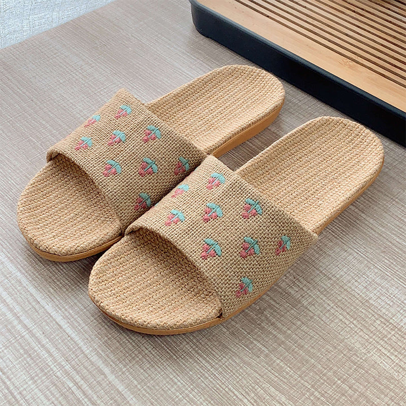 🔥49% OFF🏡✨Lightweight All-weather Linen Slippers With Thick Soles