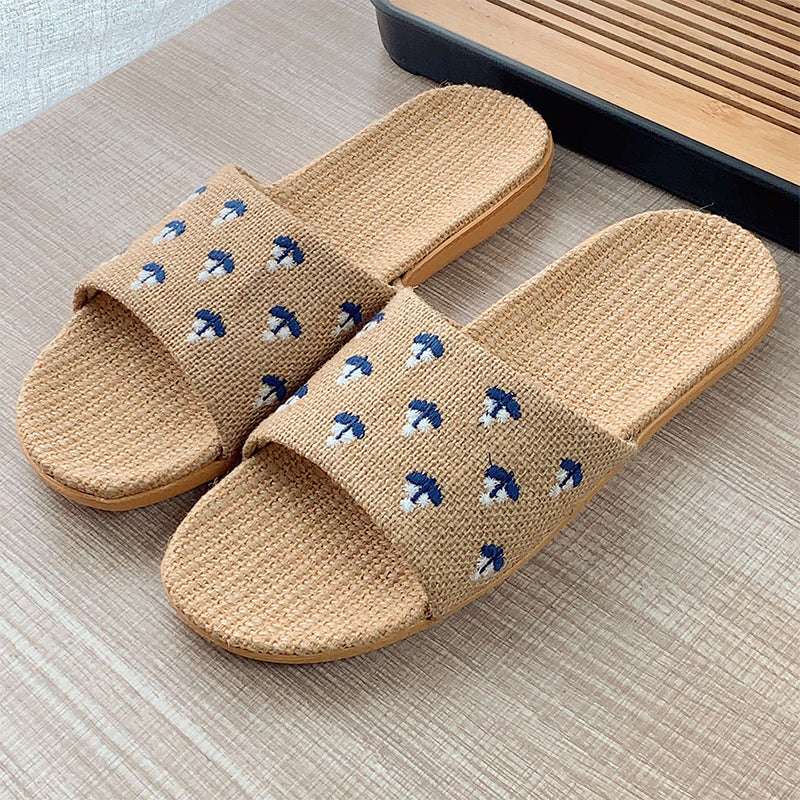 🔥49% OFF🏡✨Lightweight All-weather Linen Slippers With Thick Soles