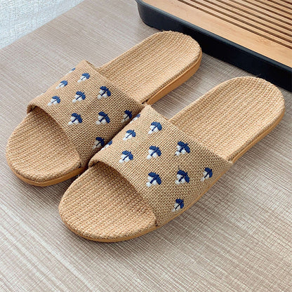 🔥49% OFF🏡✨Lightweight All-weather Linen Slippers With Thick Soles