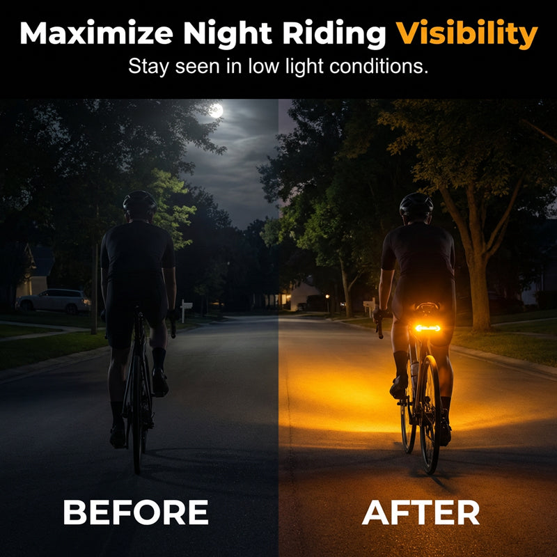 🚴 49% OFF NOW! 🔦 Wireless Turn Signal Light for Bicycles – Rechargeable, Waterproof & Perfect for Night Safety 💡