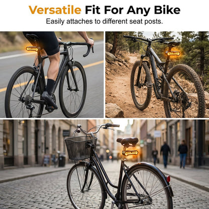 🚴 49% OFF NOW! 🔦 Wireless Turn Signal Light for Bicycles – Rechargeable, Waterproof & Perfect for Night Safety 💡