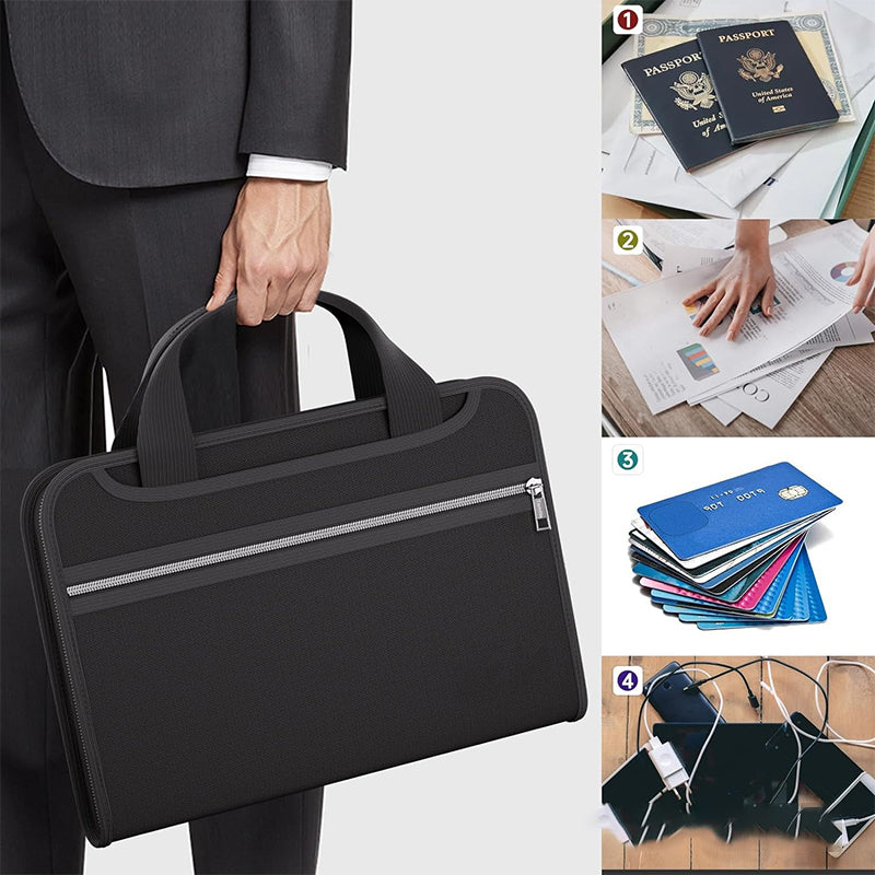 🔥Special Offer💼Fireproof Accordion File Folder with Handle